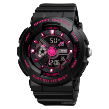 Skmei 1689 Hombre Niña Relojes Hombre Japón Movimiento 5atm Impermeable Redondo Plástico Moda Venta al por mayor Reloj deportivo digital